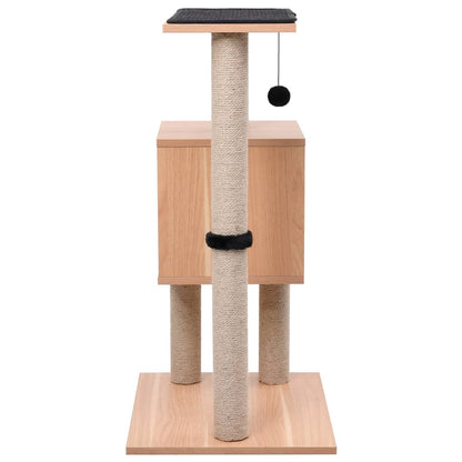 Albero per Gatti con Tappeto Tiragraffi in Sisal 82 cm - homemem39