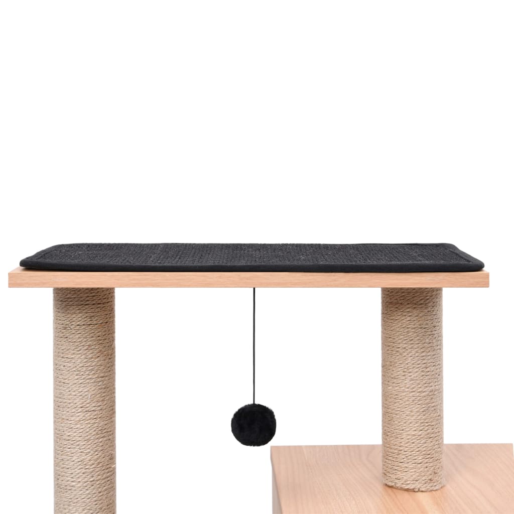 Albero per Gatti con Tappeto Tiragraffi in Sisal 82 cm - homemem39