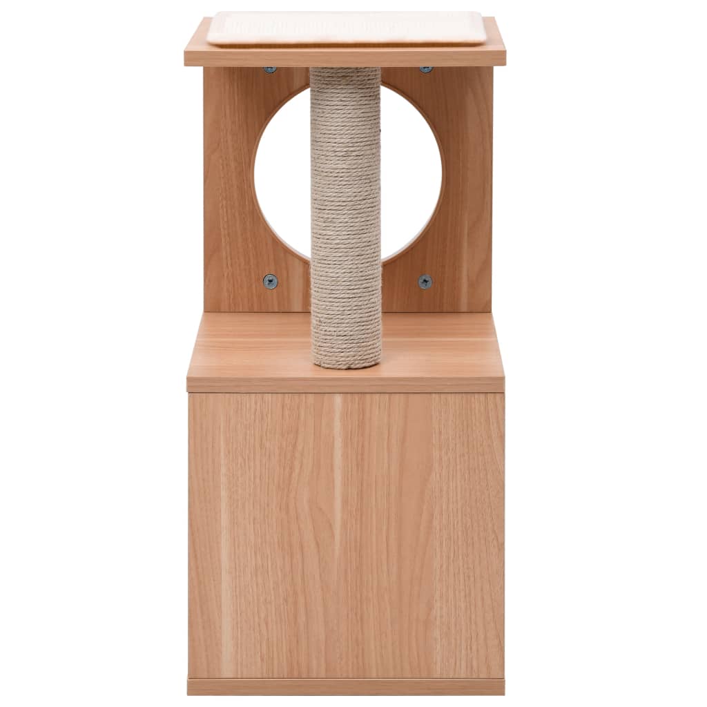 Albero per Gatti con Tappeto Tiragraffi in Sisal 60 cm - homemem39