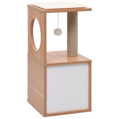 Albero per Gatti con Tappeto Tiragraffi in Sisal 60 cm - homemem39