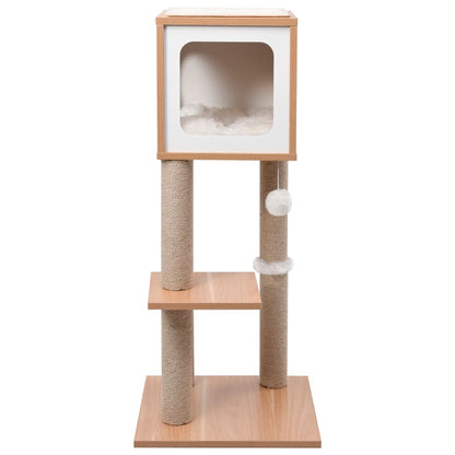 Albero per Gatti con Tappeto Tiragraffi in Sisal 90 cm - homemem39