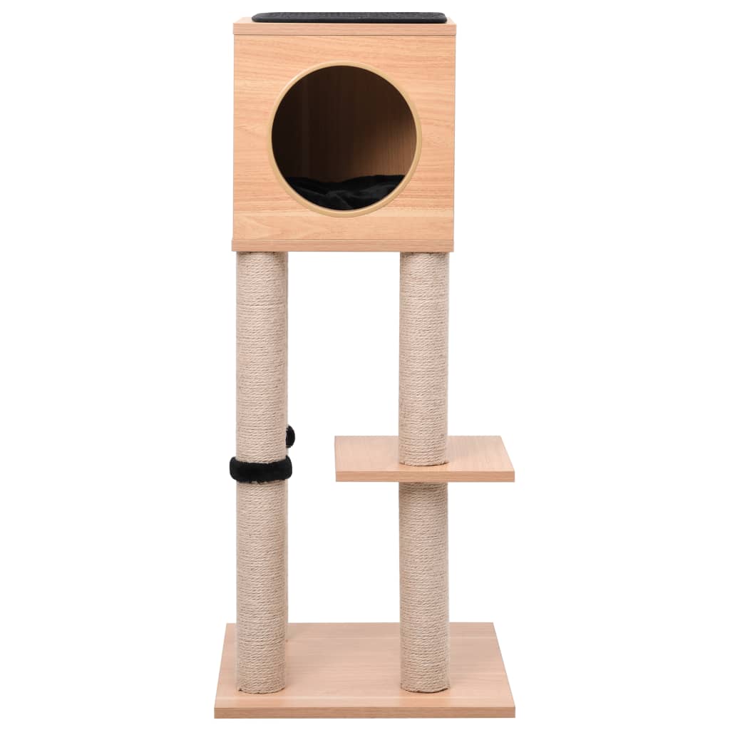 Albero per Gatti con Tappeto Tiragraffi in Sisal 90 cm - homemem39