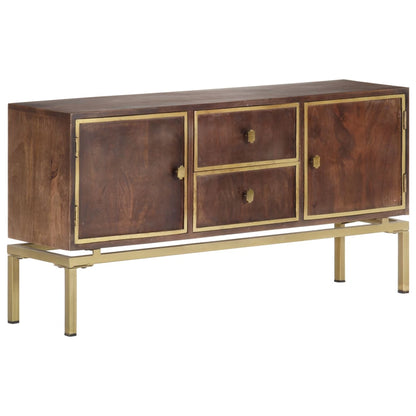 Credenza 120x29x60 cm in Legno Massello di Mango - homemem39