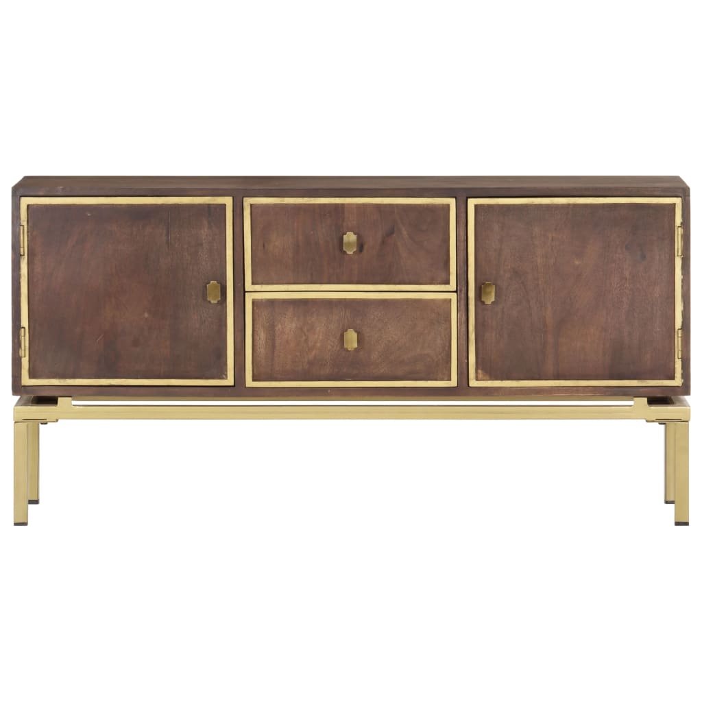 Credenza 120x29x60 cm in Legno Massello di Mango - homemem39