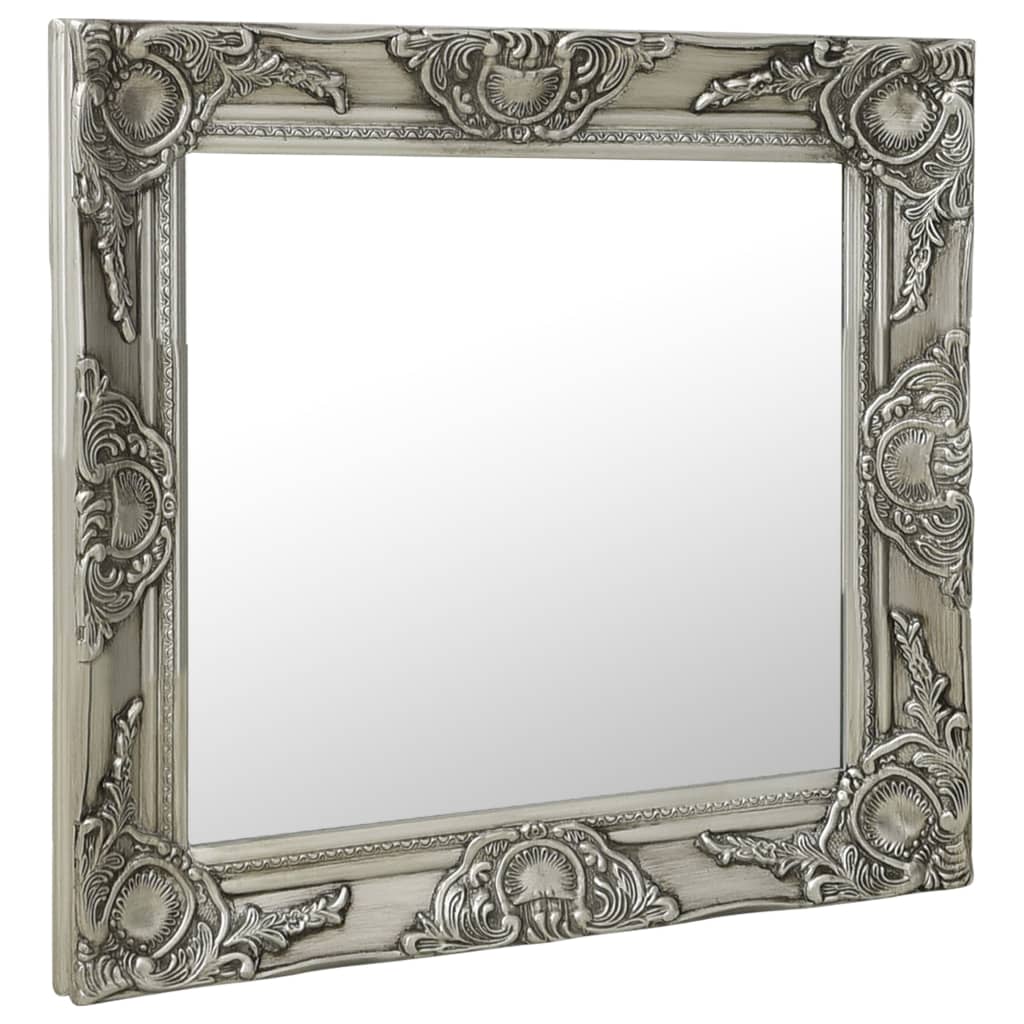 Specchio da Parete 50x50 cm Argento - homemem39