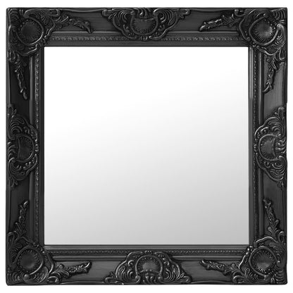 Specchio da Parete 50x50 cm Nero - homemem39