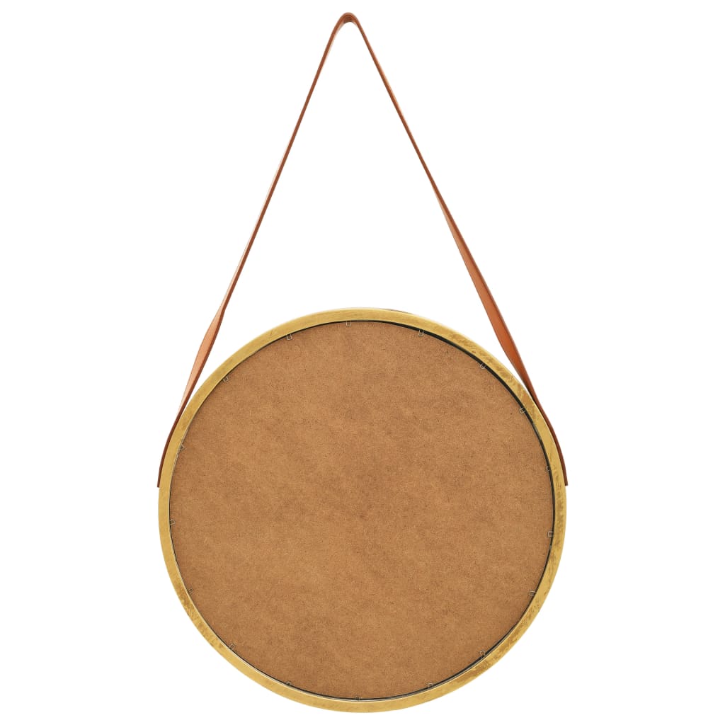 Specchio da Parete con Cinghia 50 cm Oro - homemem39