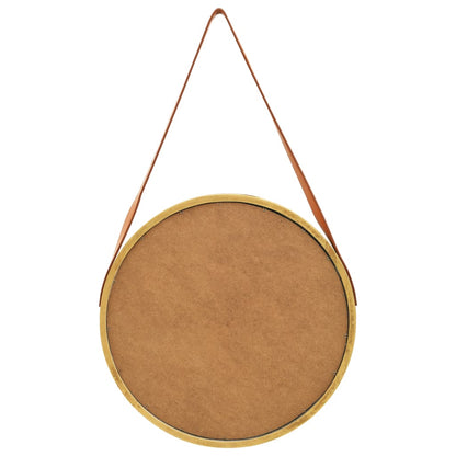 Specchio da Parete con Cinghia 50 cm Oro - homemem39