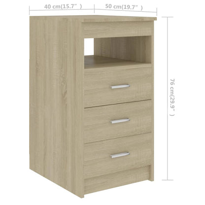 Scrivania Rovere Sonoma 140x50x76 cm in Truciolato - homemem39