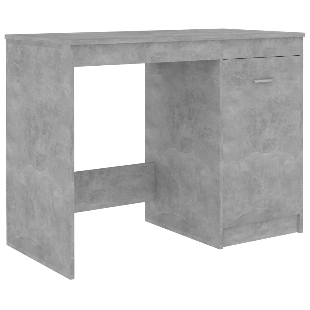 Scrivania Grigio Cemento 140x50x76 cm in Truciolato - homemem39