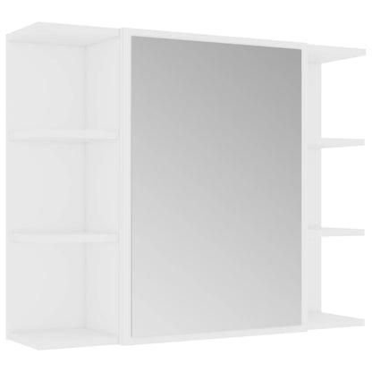 Armadio da Bagno Bianco 80x20,5x64 cm in Legno Multistrato - homemem39