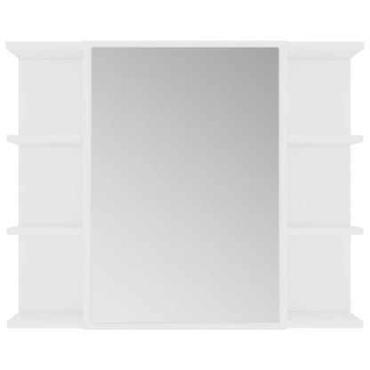 Armadio da Bagno Bianco 80x20,5x64 cm in Legno Multistrato - homemem39