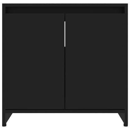 Mobile da Bagno Nero 60x33x61 cm in Legno Multistrato - homemem39