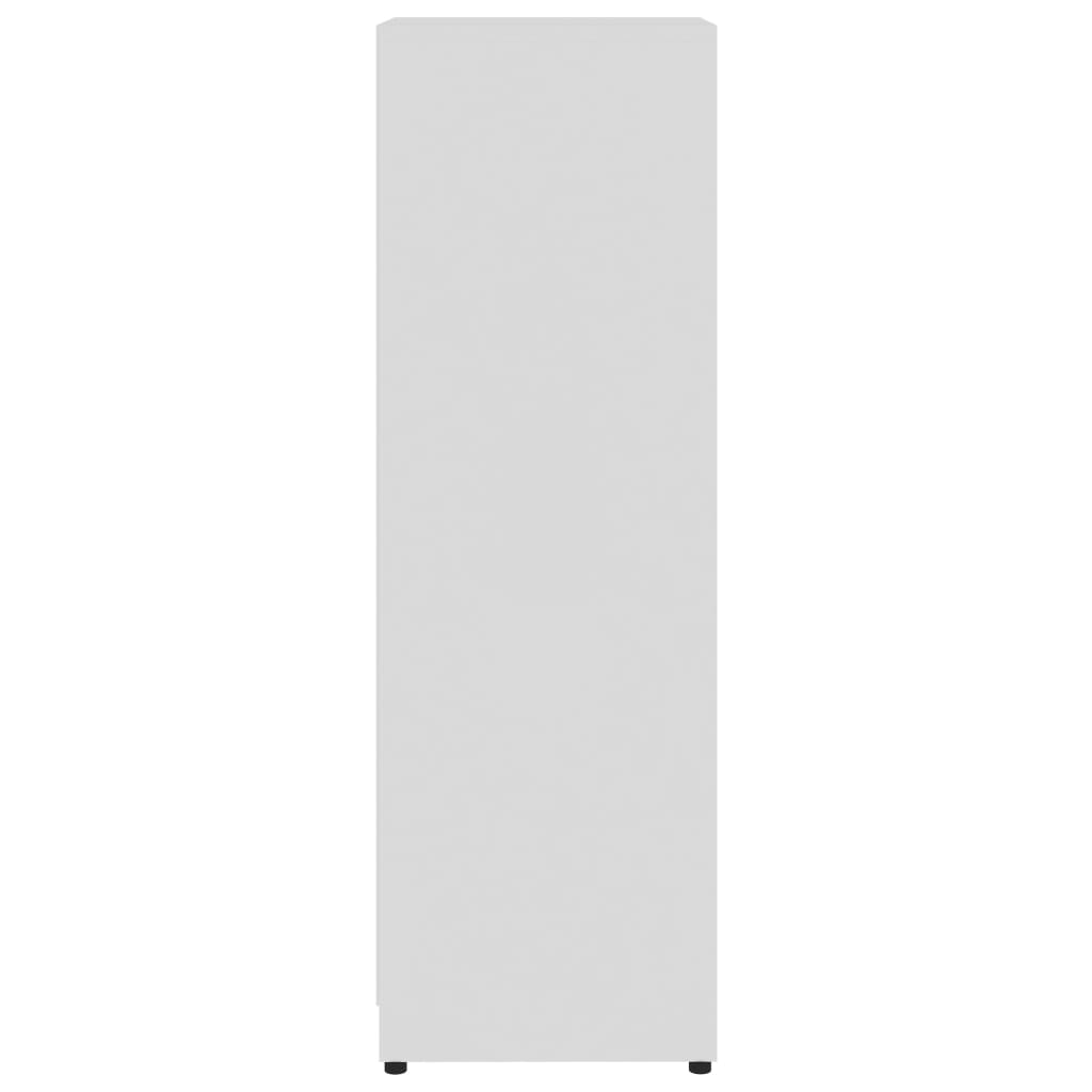 Armadio da Bagno Bianco Lucido 30x30x95 cm in Truciolato - homemem39