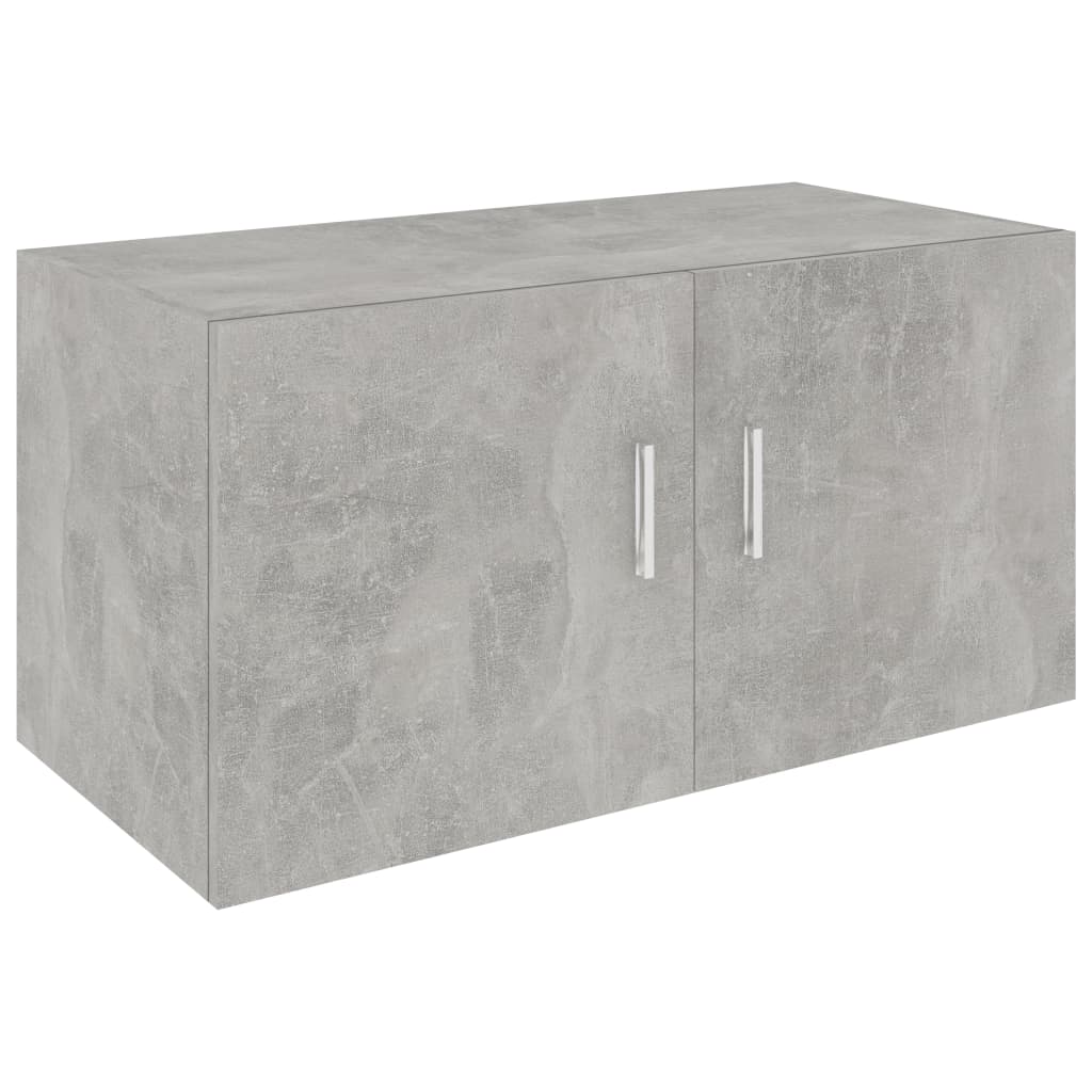 Armadietto da Parete Grigio Cemento 80x39x40 cm in Truciolato - homemem39