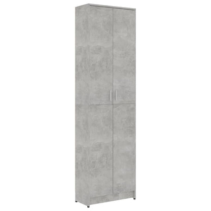 Armadio per Ingresso Grigio Cemento 55x25x189 cm in Truciolato - homemem39