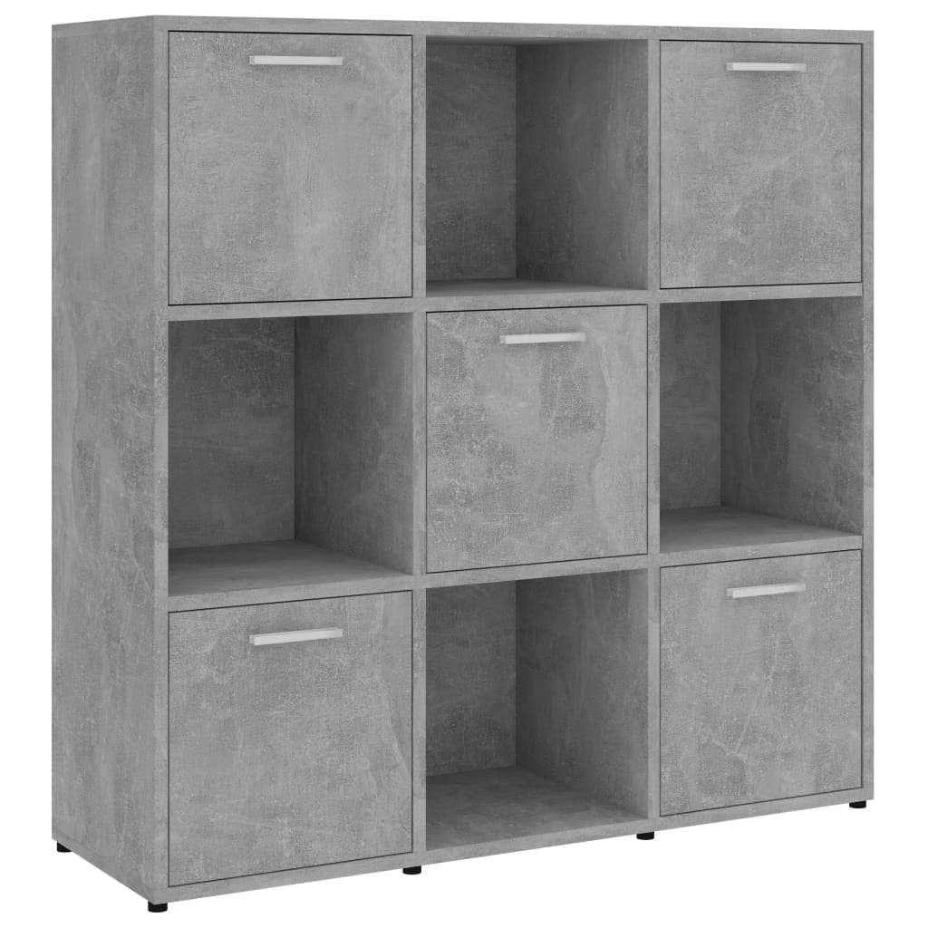 Libreria Grigio Cemento 90x30x90 cm in Truciolato - homemem39