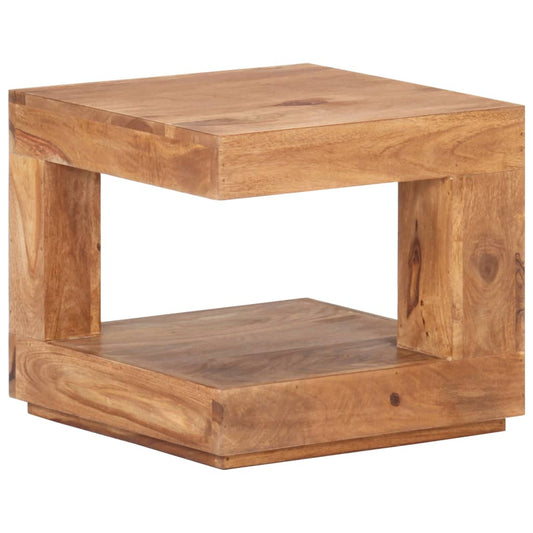 Tavolo da Salotto 45x45x40 cm in Legno Massello di Acacia - homemem39