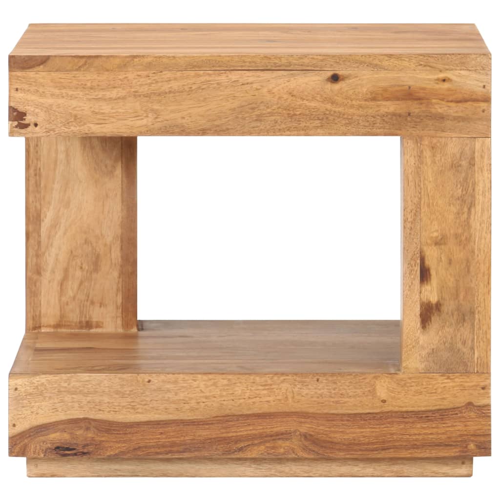 Tavolo da Salotto 45x45x40 cm in Legno Massello di Acacia - homemem39