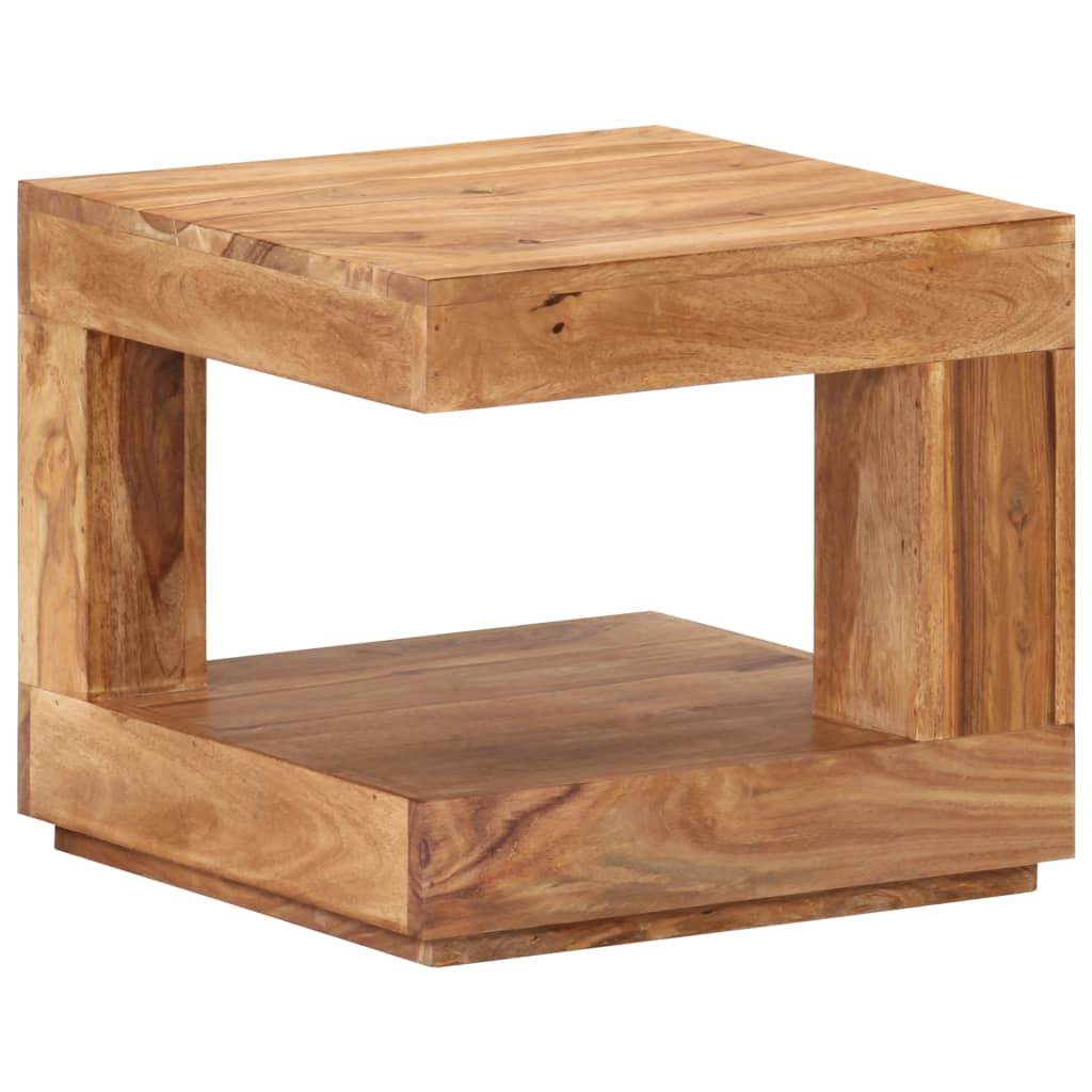 Tavolo da Salotto 45x45x40 cm in Legno Massello di Acacia - homemem39