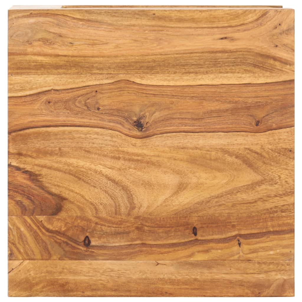 Tavolo da Salotto 45x45x40 cm in Legno Massello di Acacia - homemem39