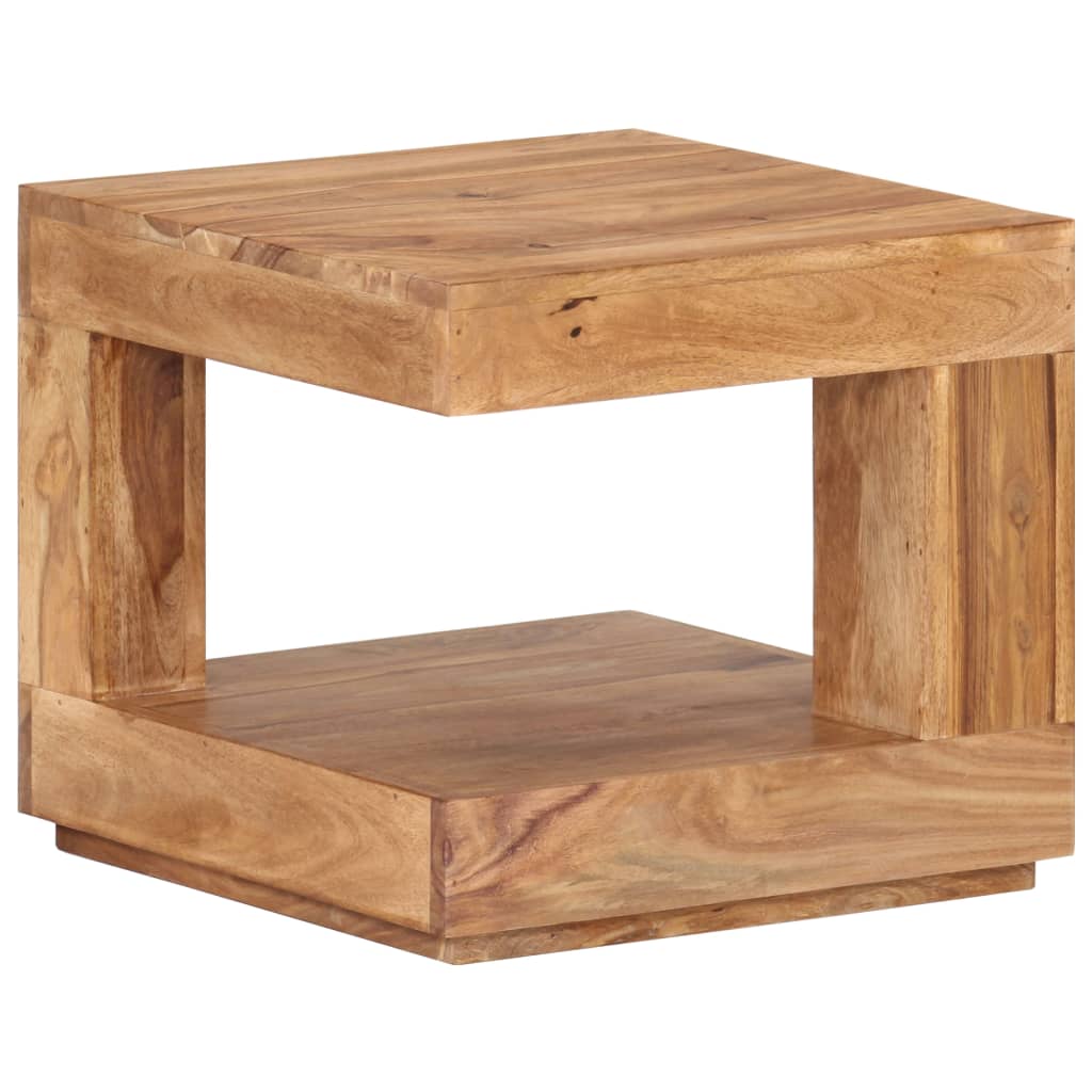 Tavolo da Salotto 45x45x40 cm in Legno Massello di Acacia - homemem39