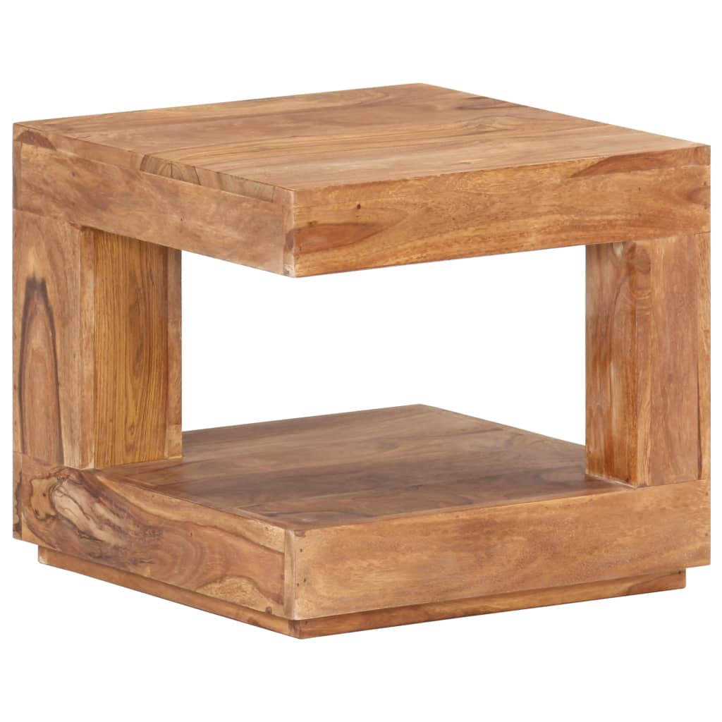 Tavolo da Salotto 45x45x40 cm in Legno Massello di Acacia - homemem39