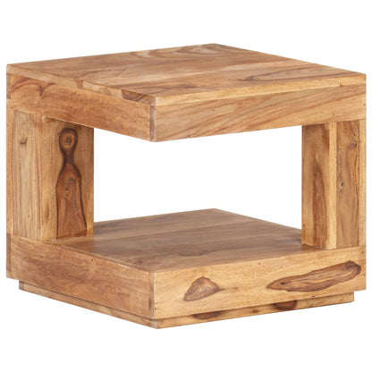 Tavolo da Salotto 45x45x40 cm in Legno Massello di Acacia - homemem39