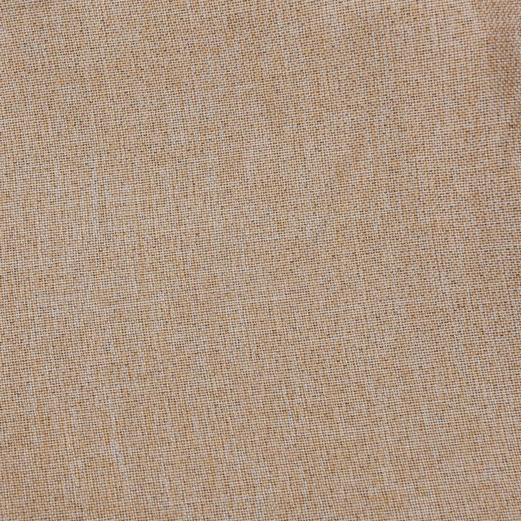 Tende Oscuranti con Ganci Effetto Lino 2 pz Beige 140x175 cm - homemem39