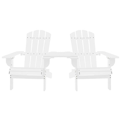 Sedie da Giardino Adirondack con Tavolino Legno Abete Bianco - homemem39