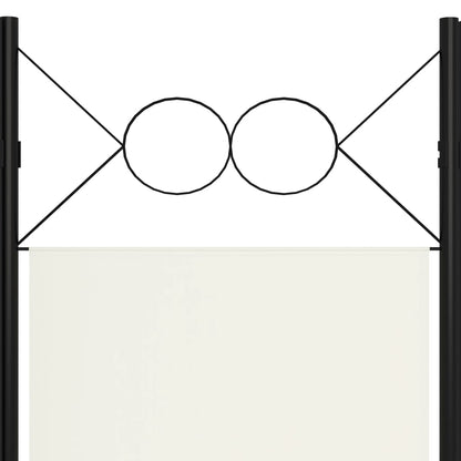 Paravento a 4 Pannelli Bianco Crema 160x180 cm - homemem39