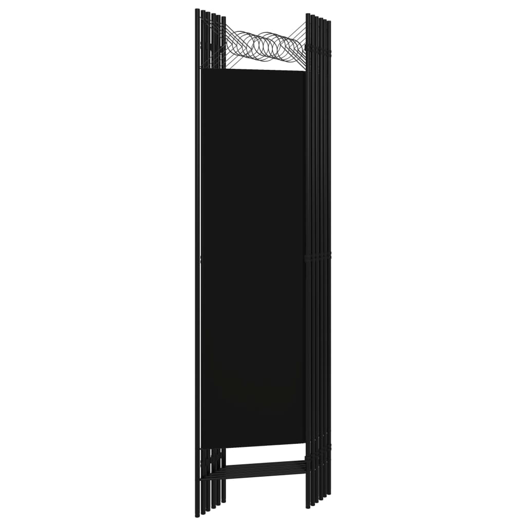 Paravento a 6 Pannelli Nero 240x180 cm - homemem39