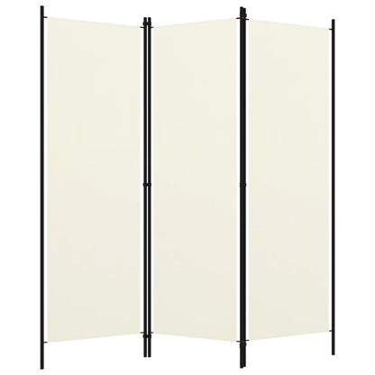 Paravento a 3 Pannelli Bianco Crema 150x180 cm - homemem39