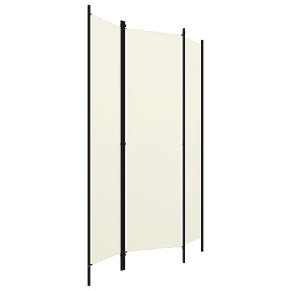 Paravento a 3 Pannelli Bianco Crema 150x180 cm - homemem39