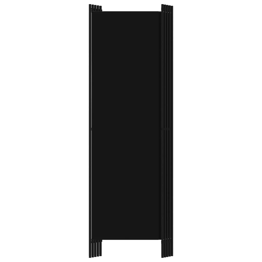 Paravento a 5 Pannelli Nero 250x180 cm - homemem39