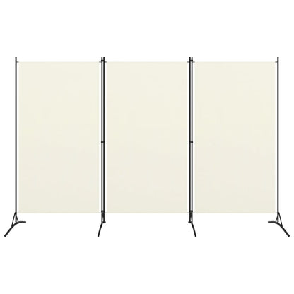 Paravento a 3 Pannelli Bianco Crema 260x180 cm - homemem39