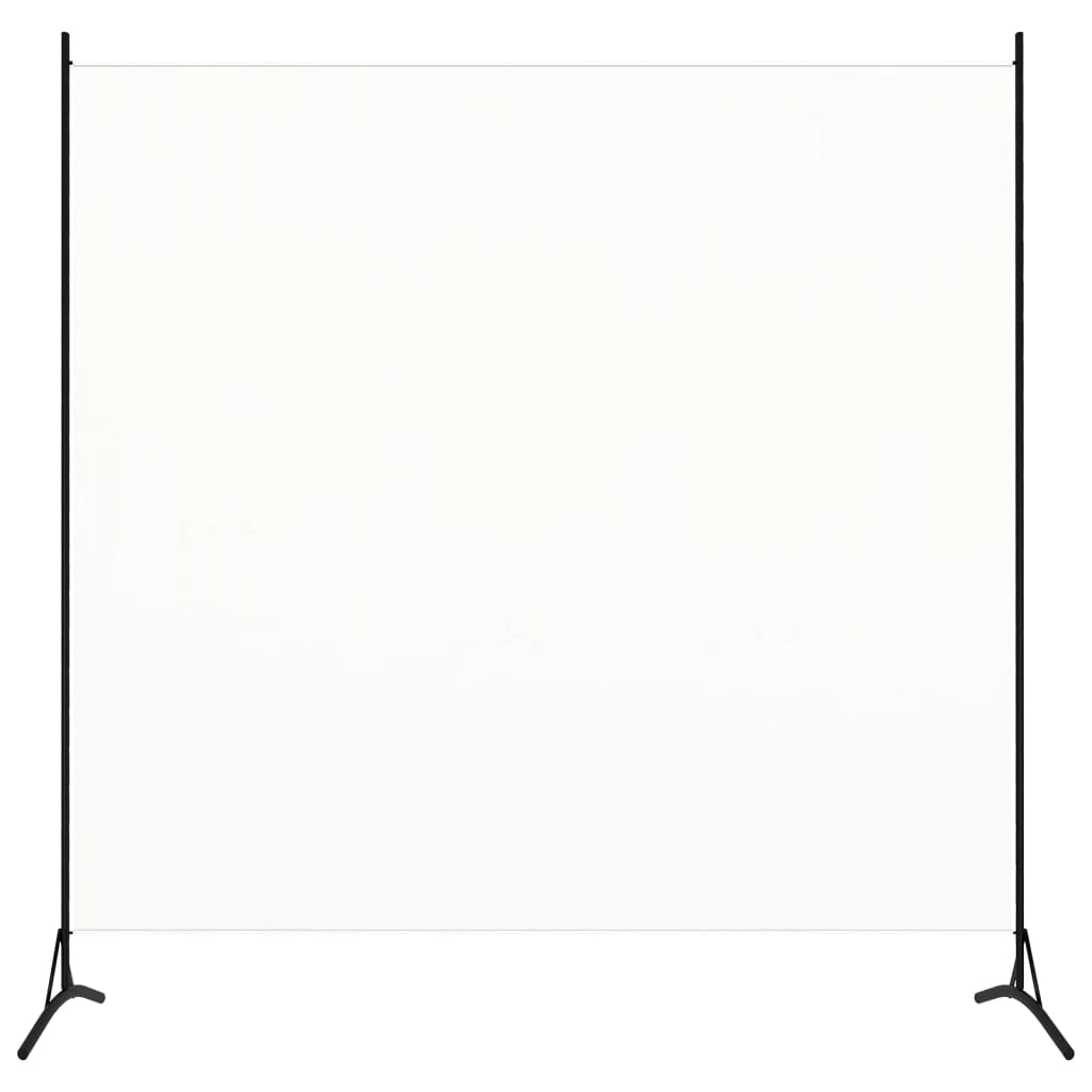 Paravento Bianco 175x180 cm in Tessuto - homemem39