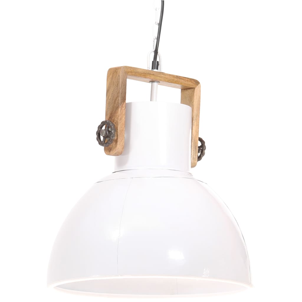 Lampada a Sospensione Industriale 25 W Bianca Rotonda 40 cm E27 - homemem39