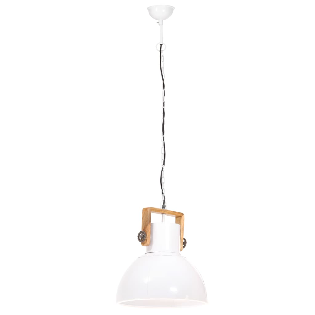 Lampada a Sospensione Industriale 25 W Bianca Rotonda 40 cm E27 - homemem39