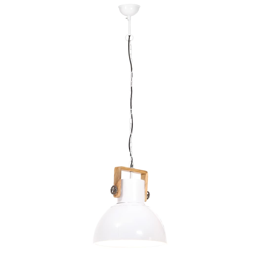 Lampada a Sospensione Industriale 25 W Bianca Rotonda 40 cm E27 - homemem39