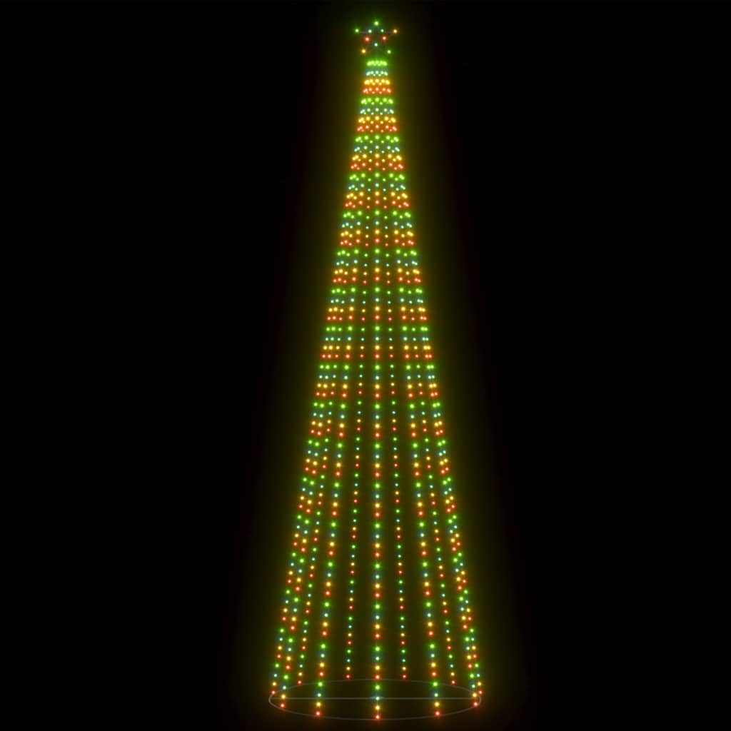 Albero di Natale a Cono con 752 LED Colorati 160x500 cm - homemem39