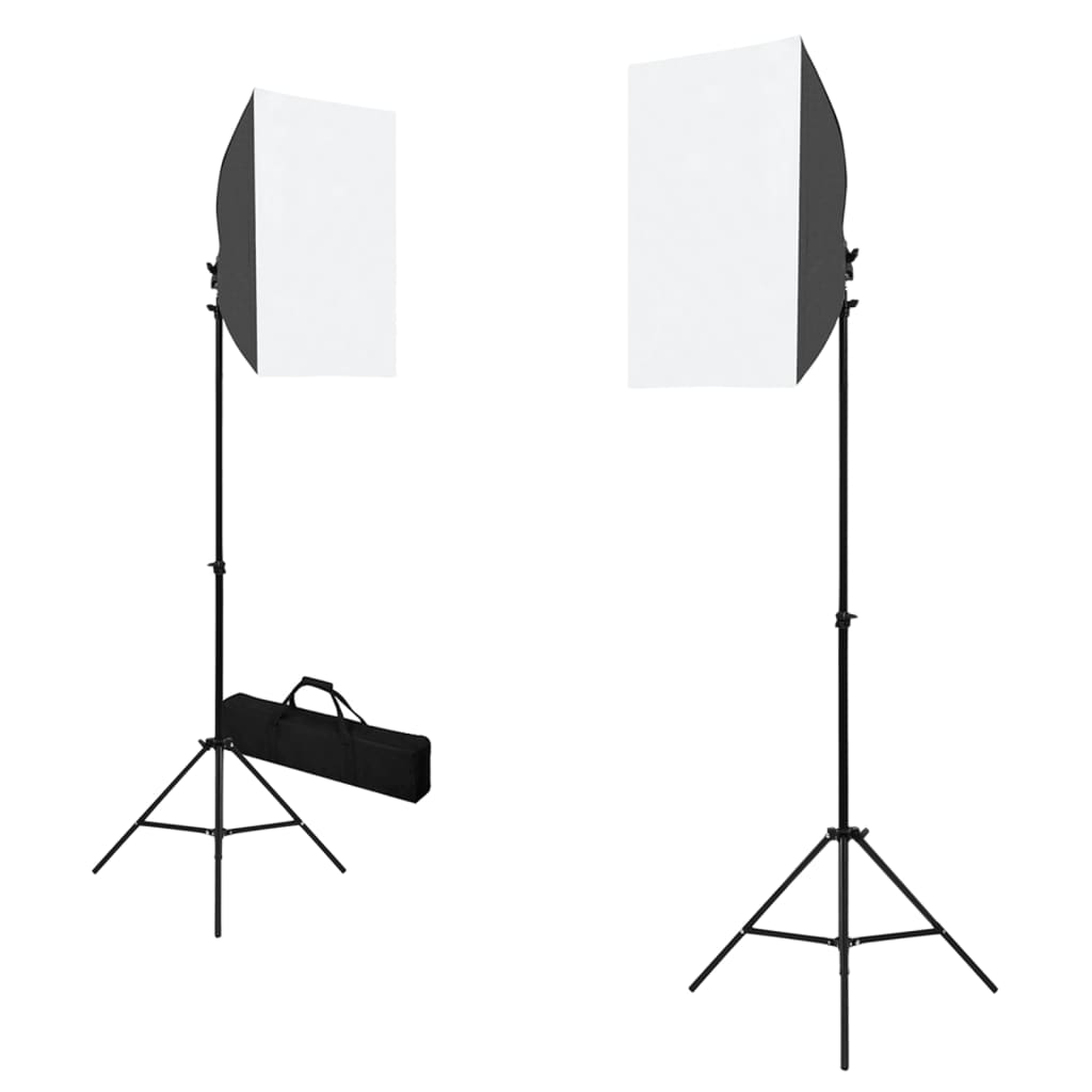 Kit per Studio Fotografico con Luci Softbox e Fondale - homemem39