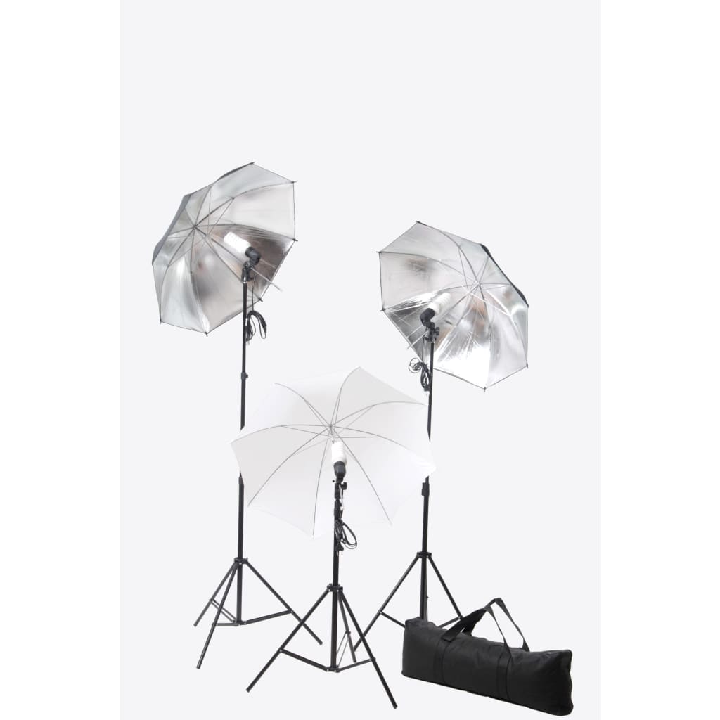 Kit Studio Fotografico con Set Luci Fondale e Riflettore - homemem39