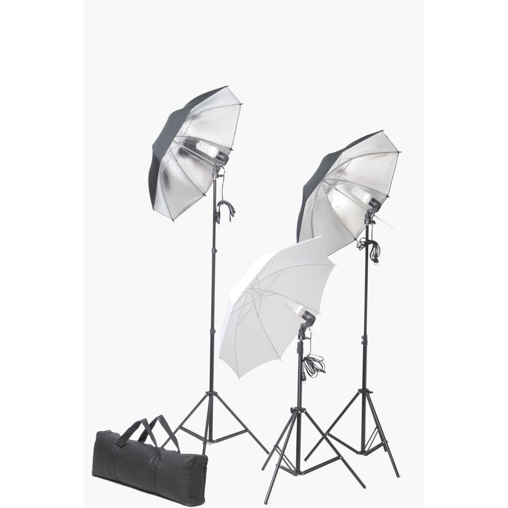 Kit Studio Fotografico con Set Luci Fondale e Riflettore - homemem39