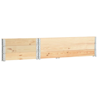 Fioriere Rialzate 3 pz 50x150 cm in Legno Massello di Pino - homemem39