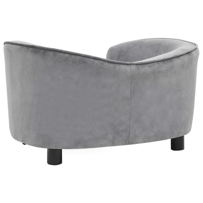 Divano per Cani Grigio 69x49x40 cm in Peluche - homemem39