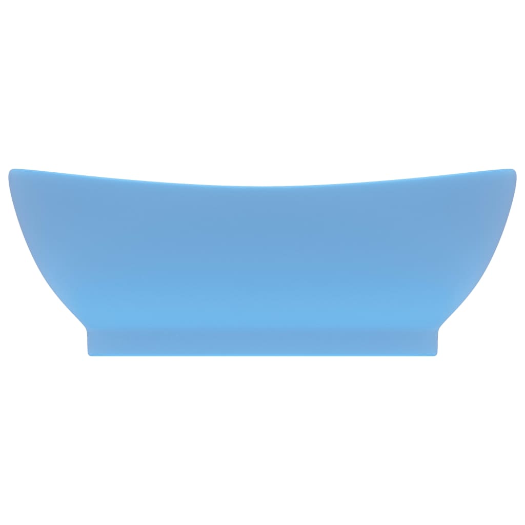 Lavabo con Troppopieno Ovale Azzurro Opaco 58,5x39 cm Ceramica - homemem39