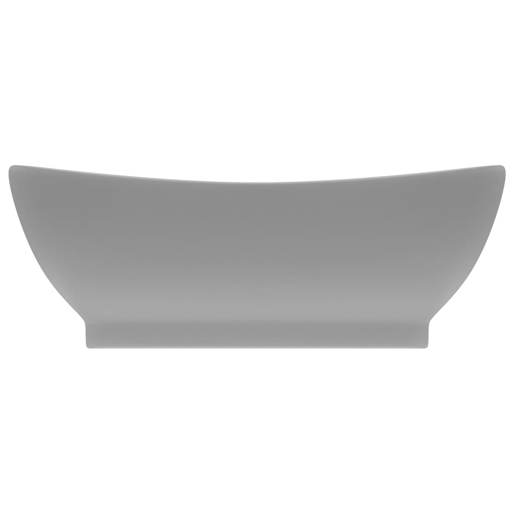 Lavabo con Troppopieno Ovale Turchese Grigio 58,5x39 cm Ceramica - homemem39