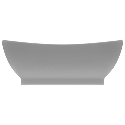 Lavabo con Troppopieno Ovale Turchese Grigio 58,5x39 cm Ceramica - homemem39