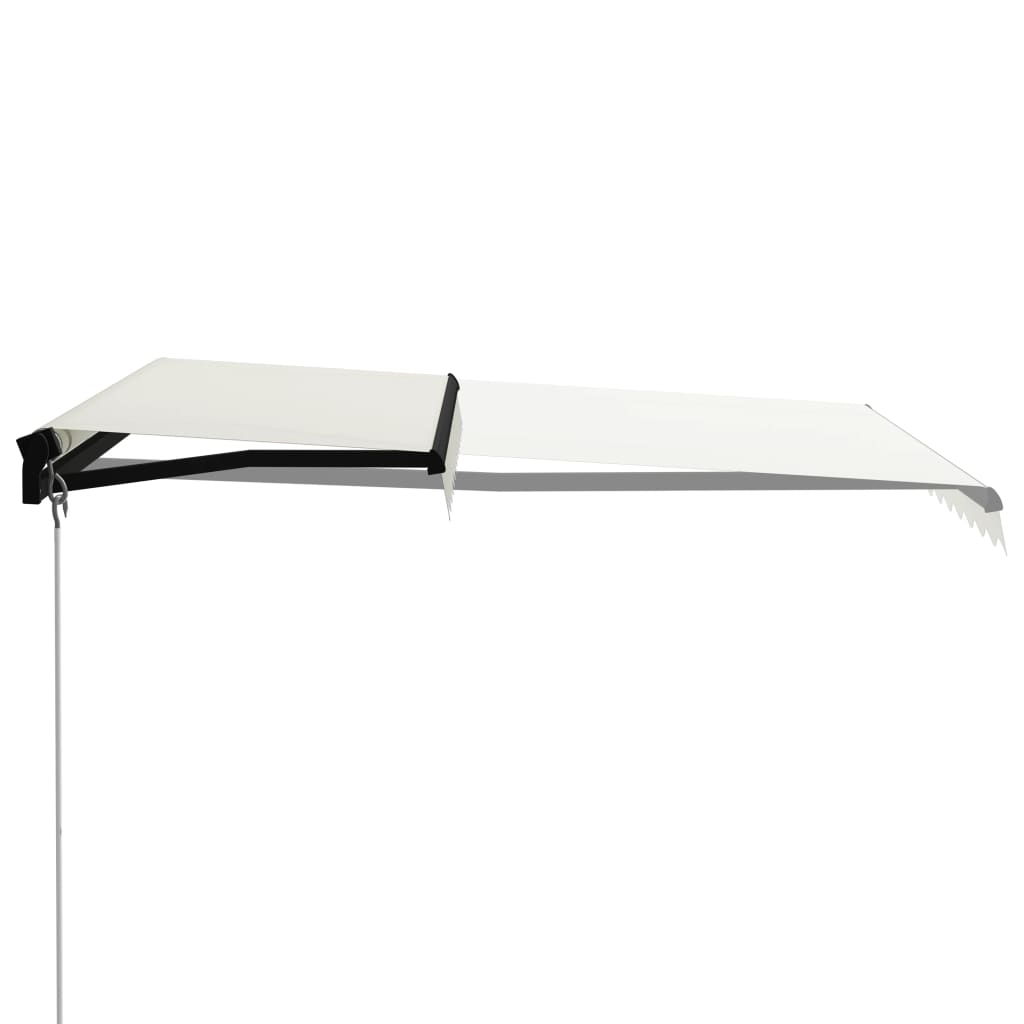 Tenda da Sole Retrattile Manuale con LED 300x250 cm Antracite - homemem39